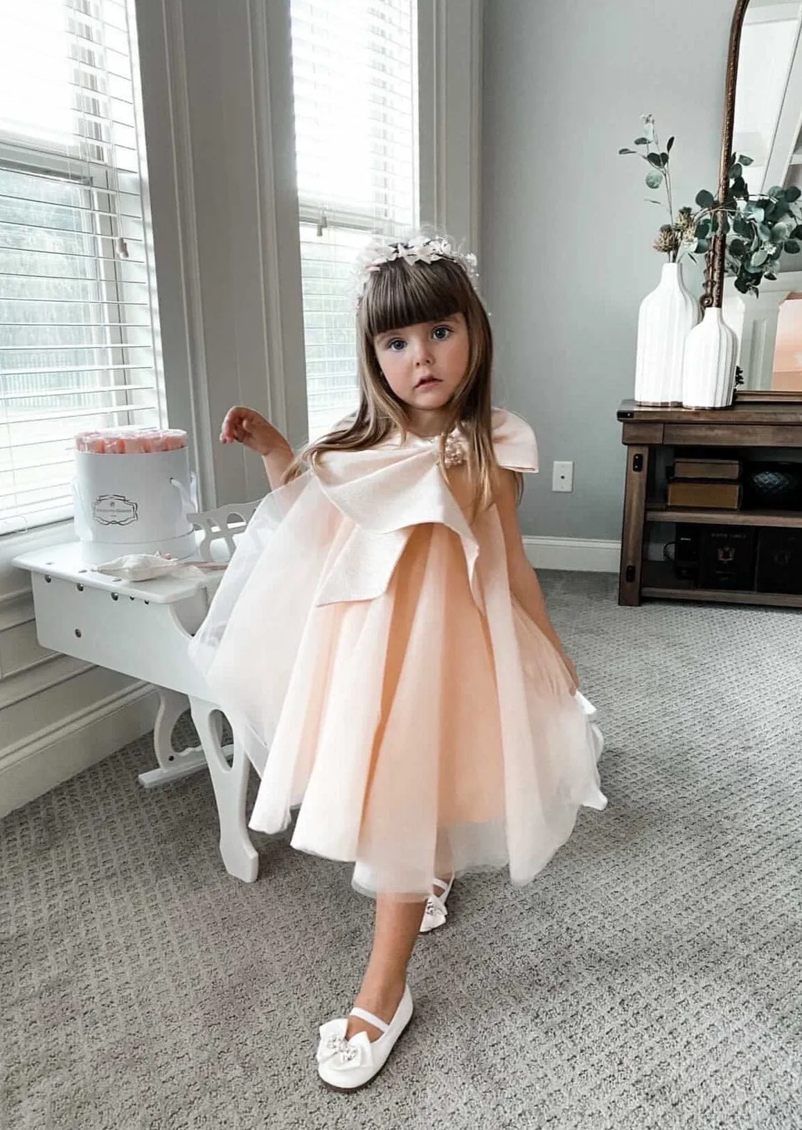 Jackie Peach Dress