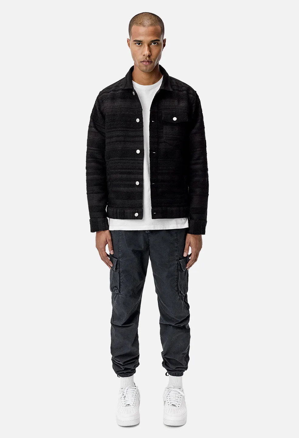 Jacquard Thumper Jacket / Black