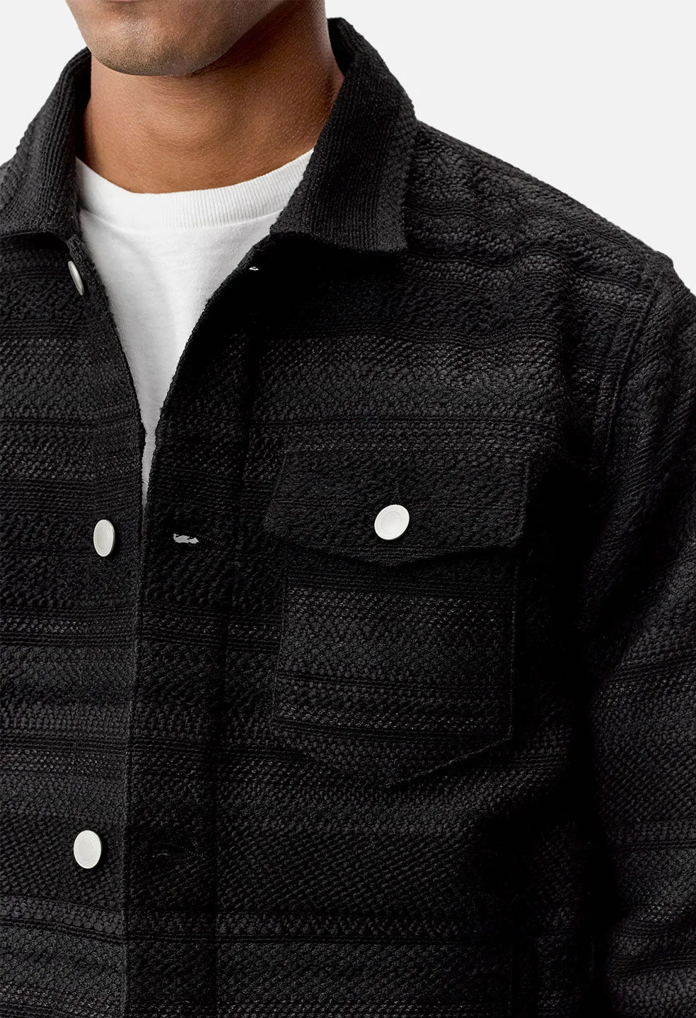 Jacquard Thumper Jacket / Black