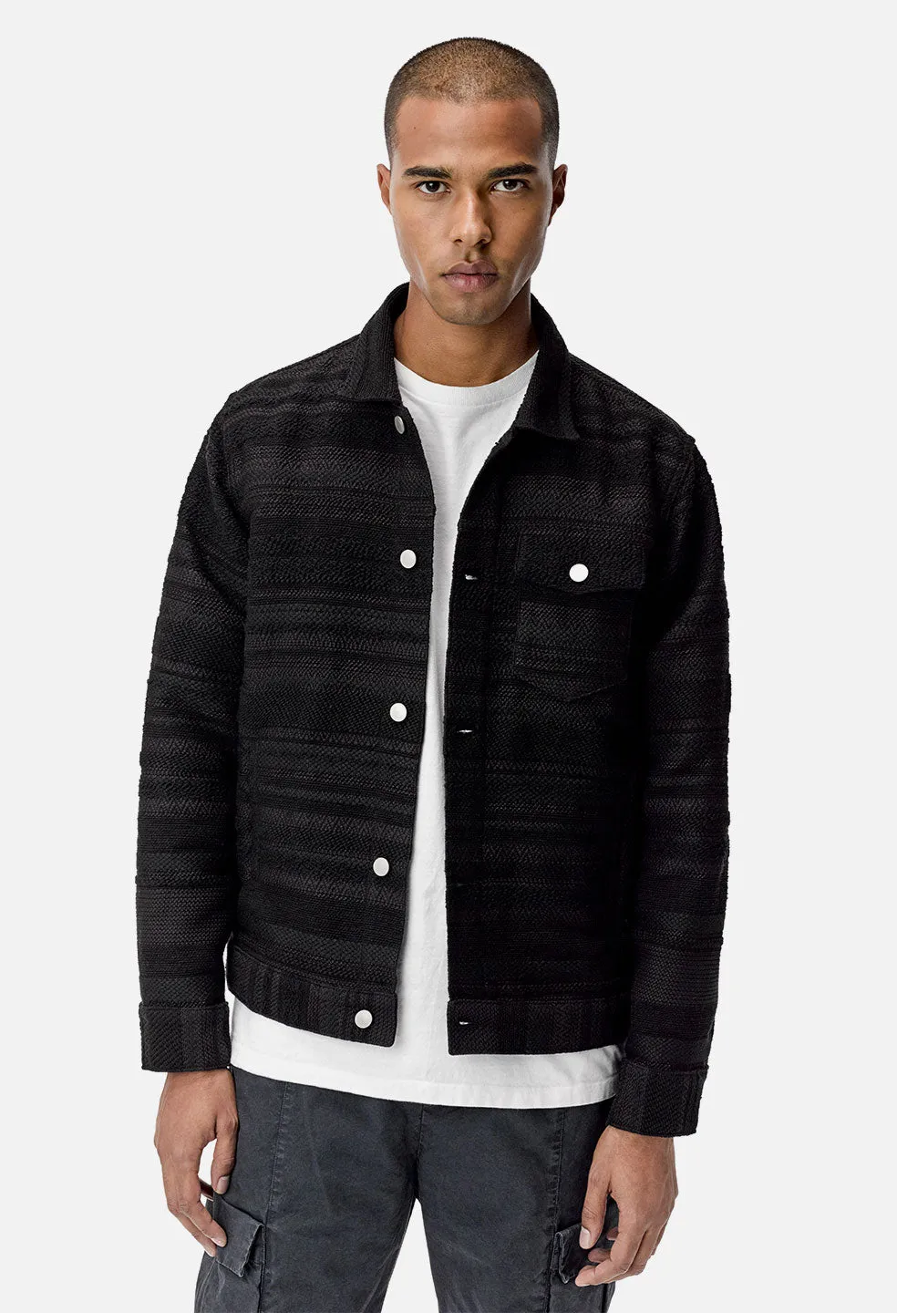 Jacquard Thumper Jacket / Black