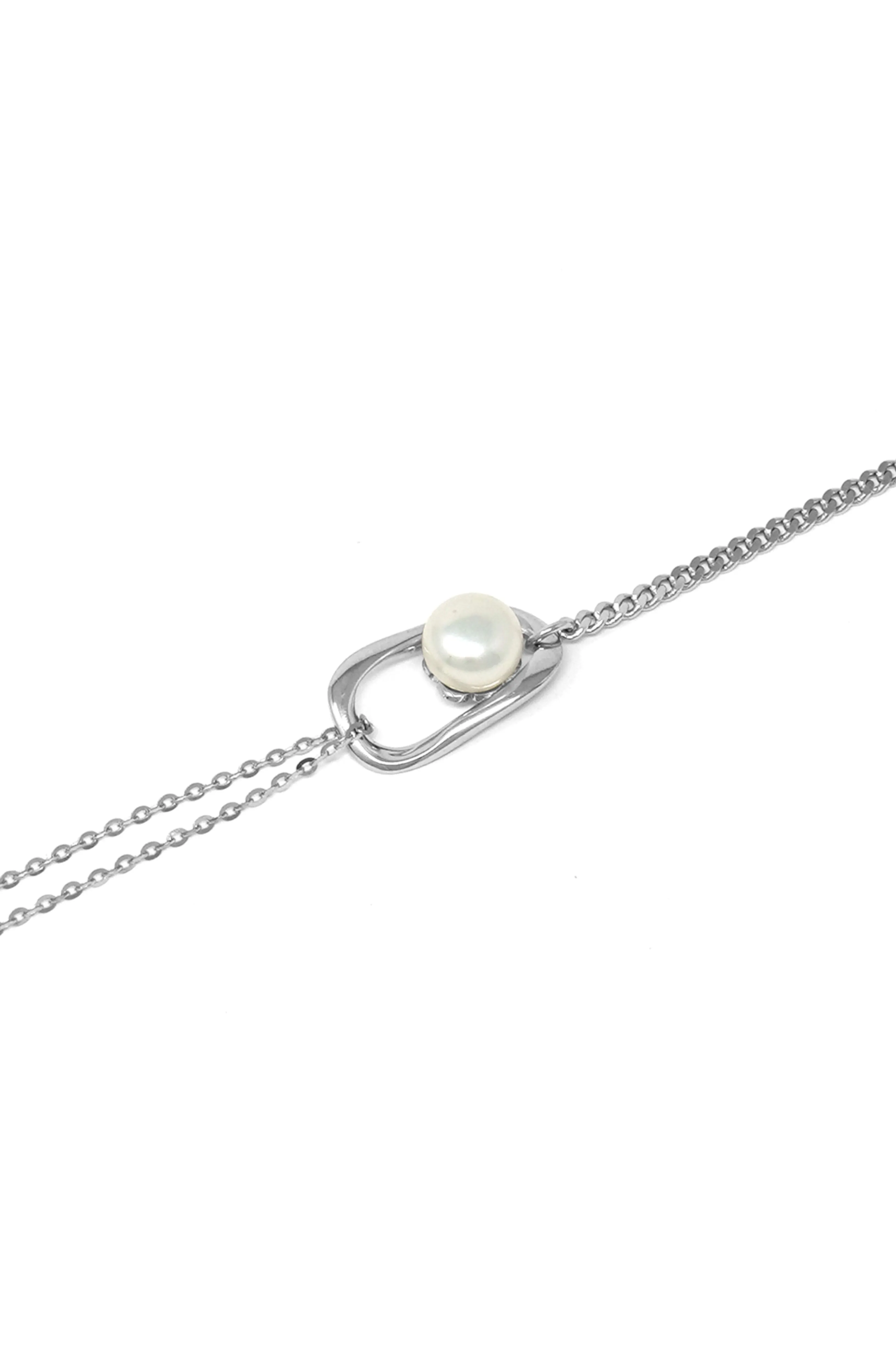 Joy Of Dance Pearl Sterling Silver Chain Bracelet