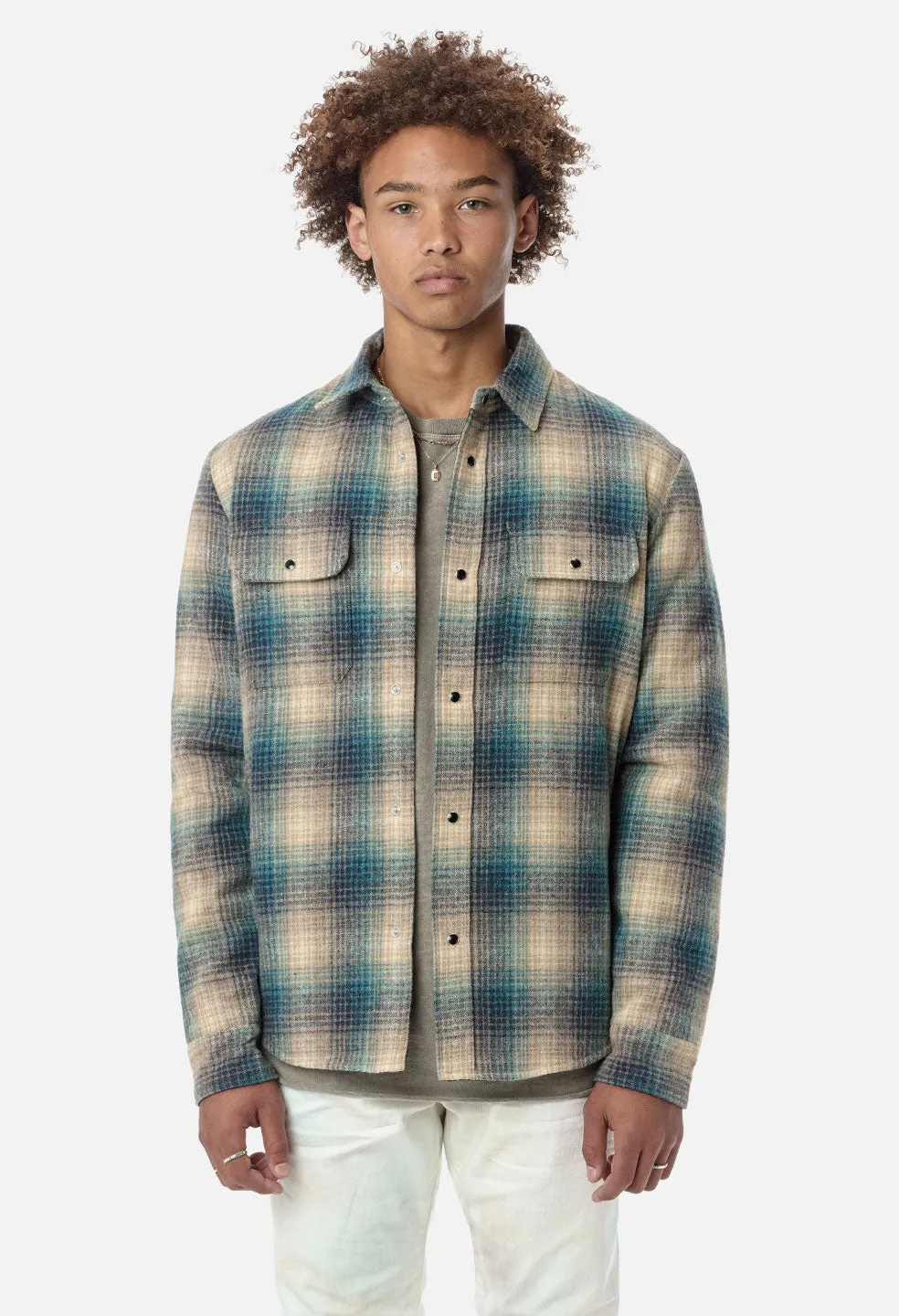 Jupiter Shirt / Brown X Navy Check