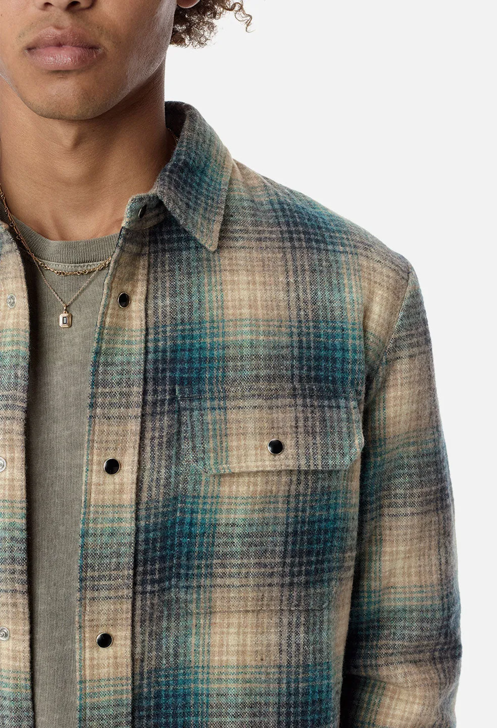 Jupiter Shirt / Brown X Navy Check