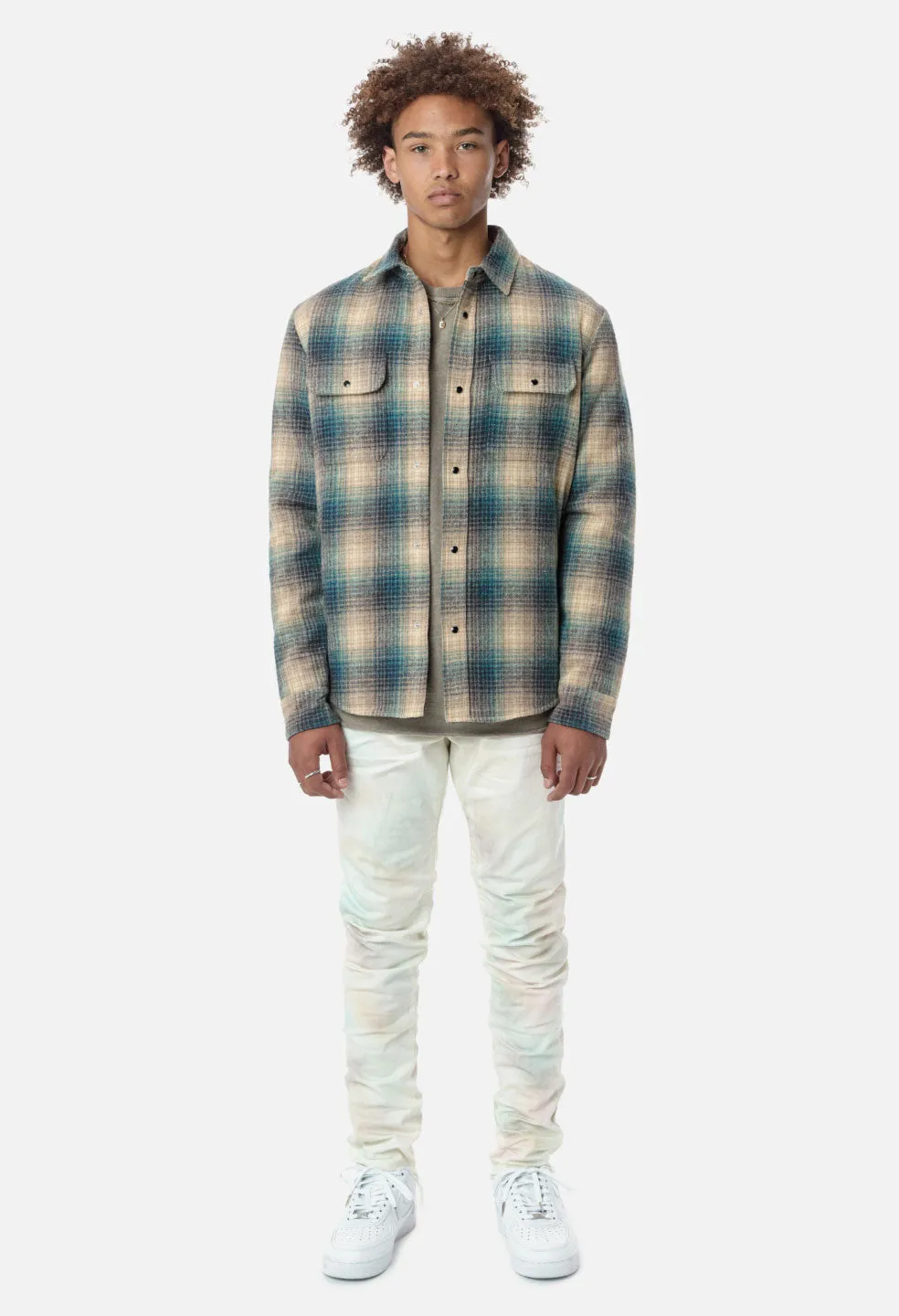 Jupiter Shirt / Brown X Navy Check