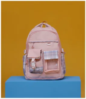 KA0010-PINK-School Bag For Girls