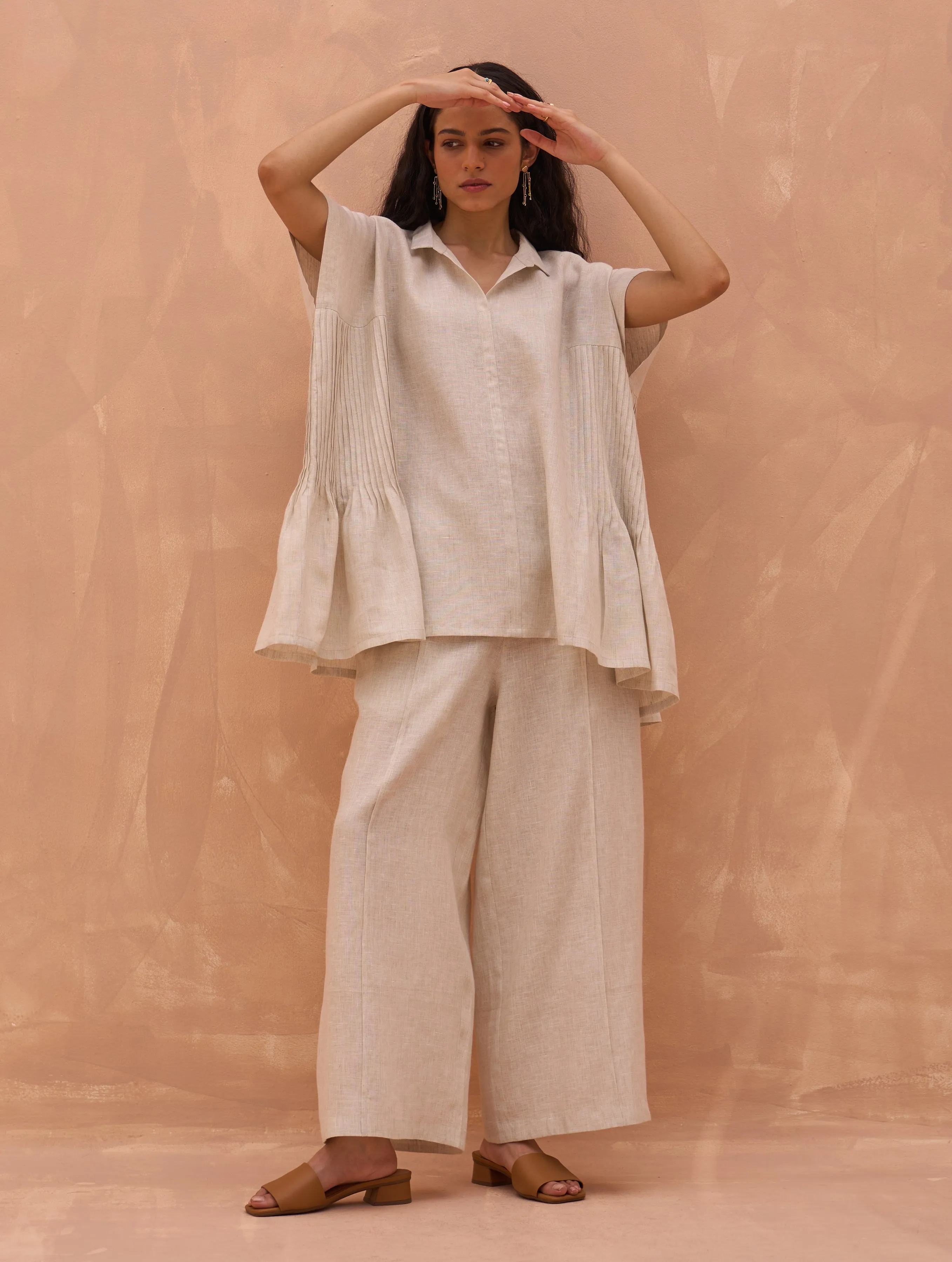 Liz Linen Pant - Off White