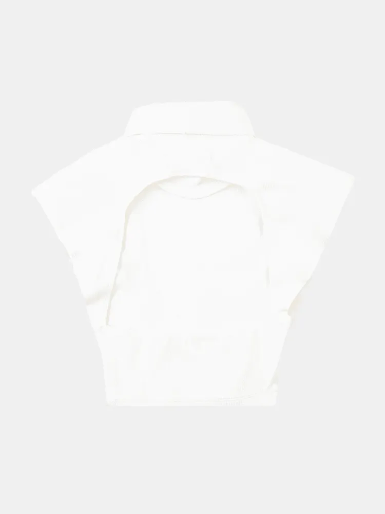 Lost In Nowhere Corey Crop Top - White