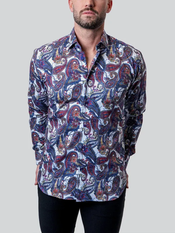 Maceoo Shirt | Fibonacci Bold Paisley Multi