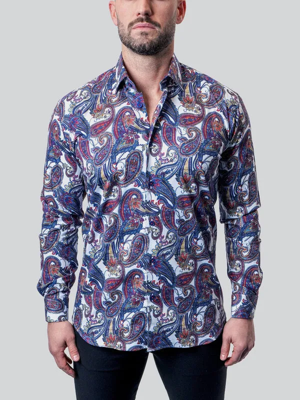 Maceoo Shirt | Fibonacci Bold Paisley Multi