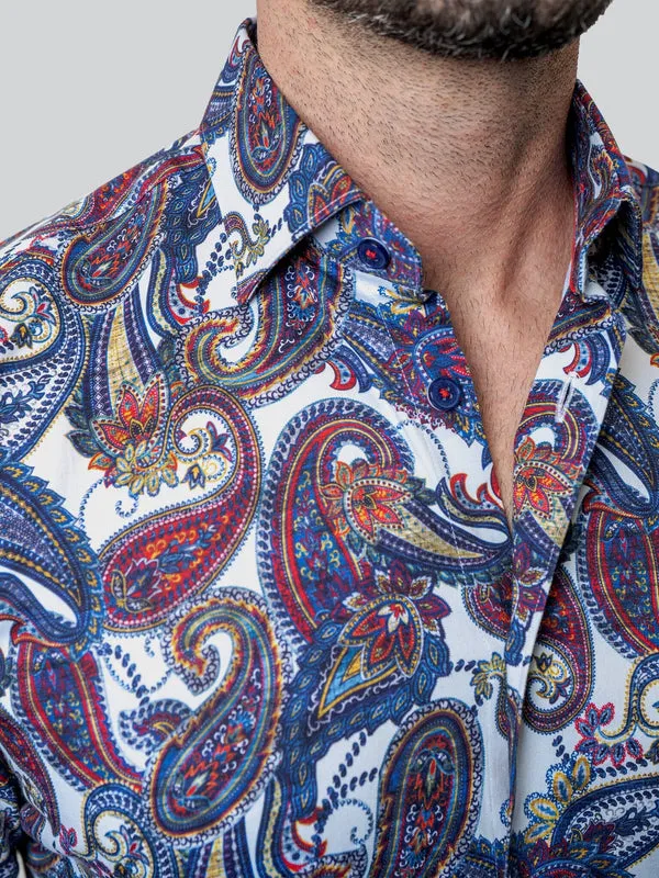 Maceoo Shirt | Fibonacci Bold Paisley Multi