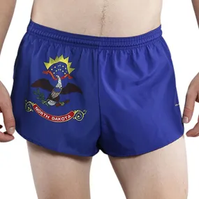 Men's 1" Elite Split Shorts- North Dakota