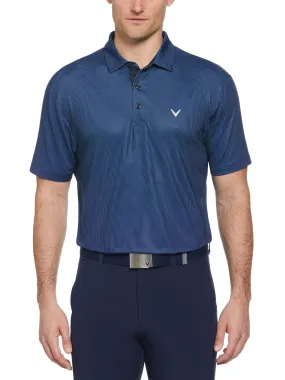 Mens Gingham Print Golf Polo