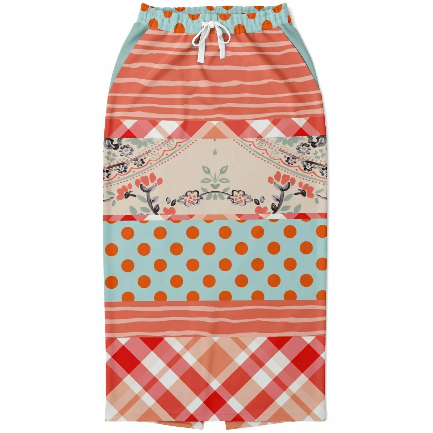 Mint Julep Eco-Poly Long Pocket Skirt