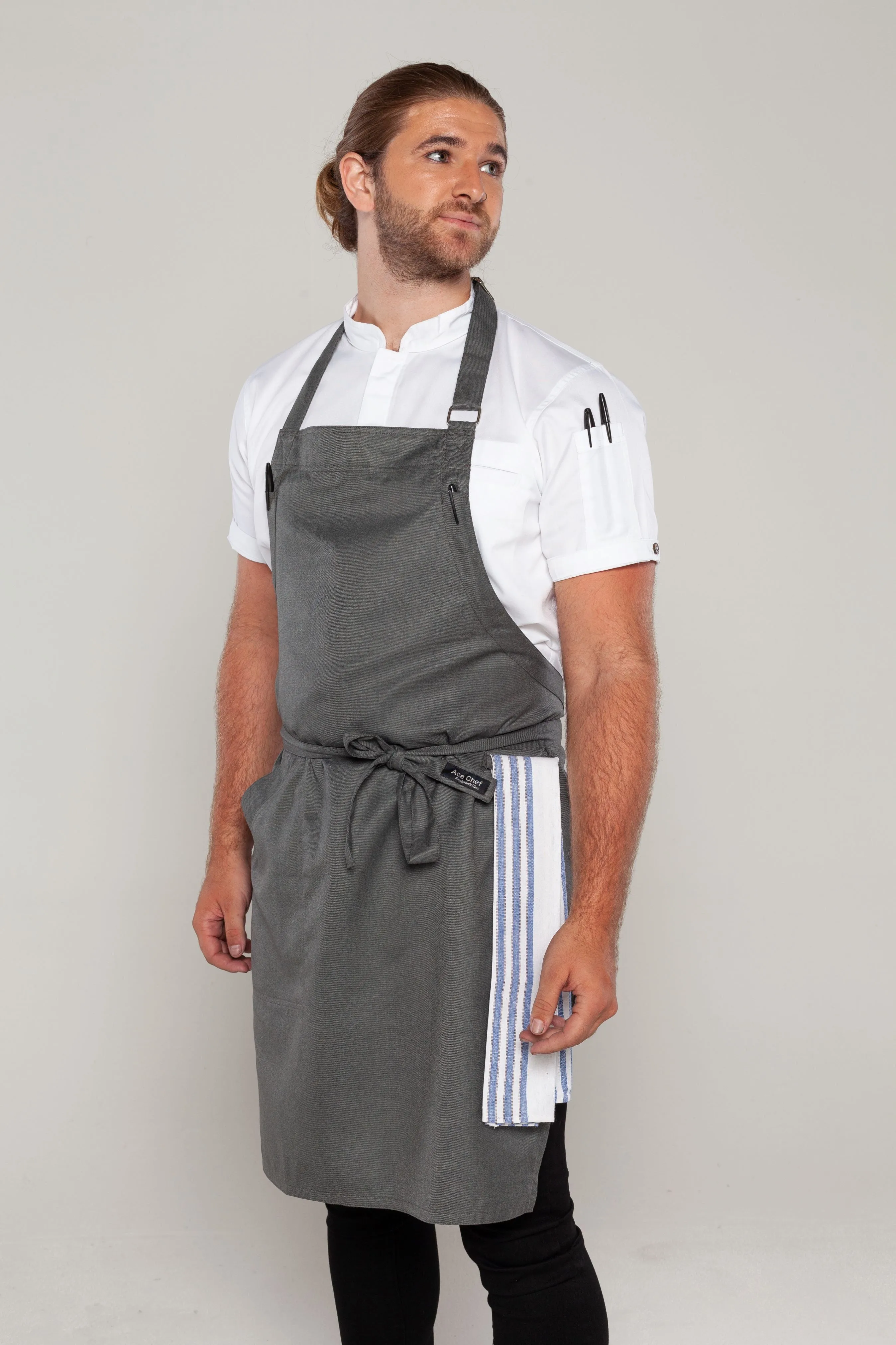 Niche Worstead Grey chef apron one size