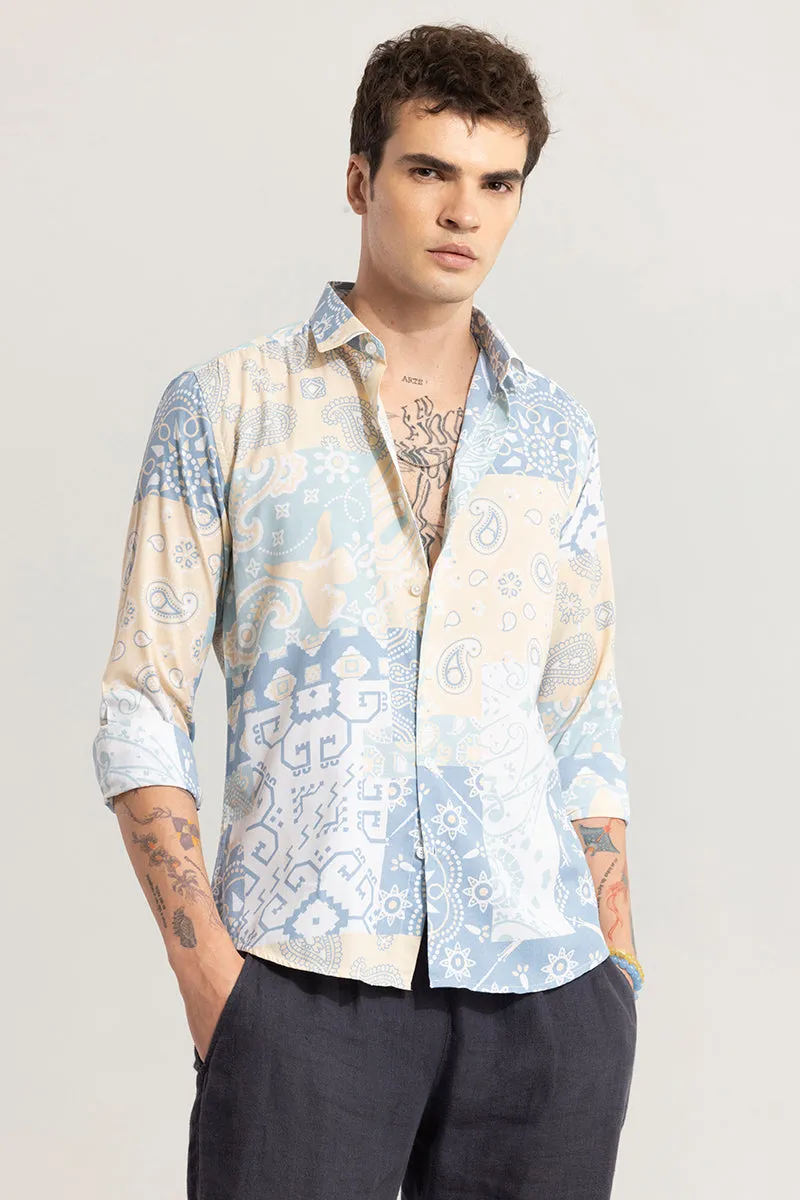 Paisley Patch Yellow Shirt