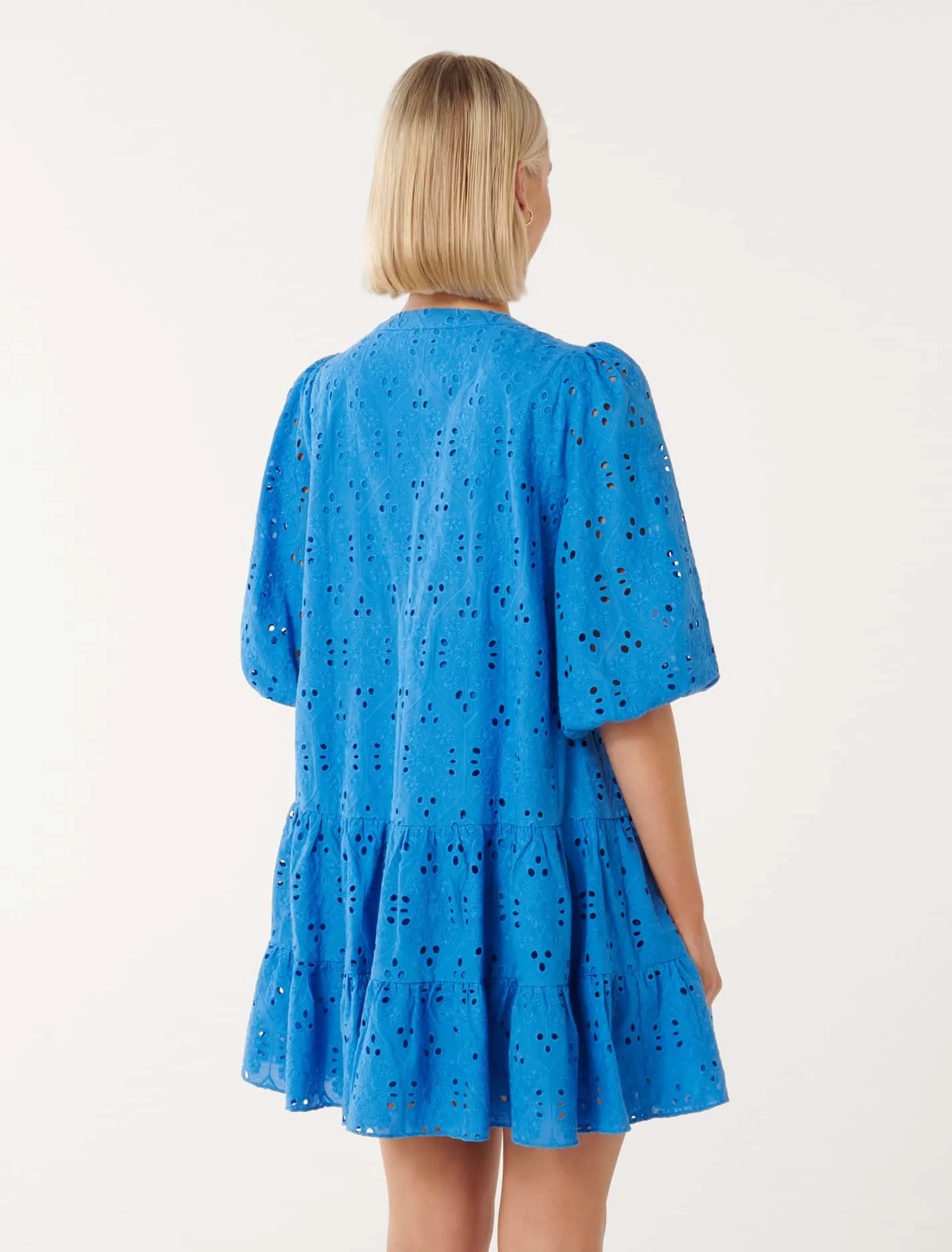 Palermo Broderie Smock Mini Dress