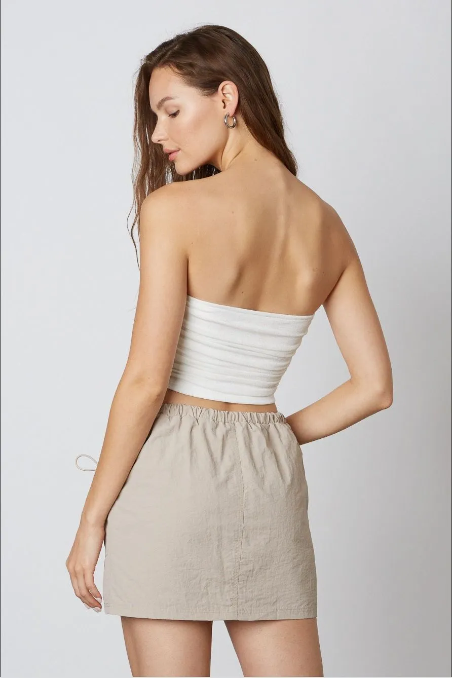 Parachute Mini Skirt - Tan