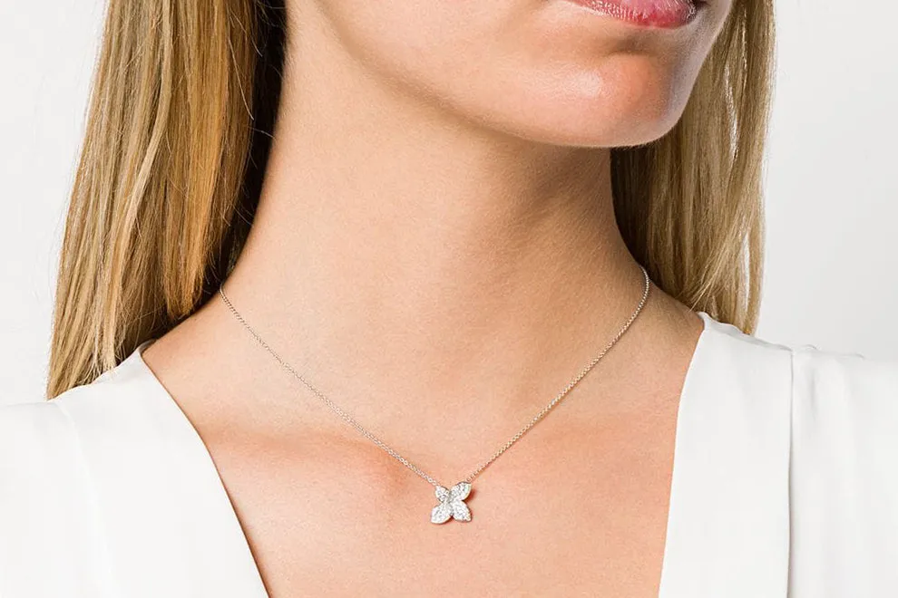 Pasquale Bruni - Giardini Segreti Petit - Pendant Necklace, 18k White Gold with Diamonds