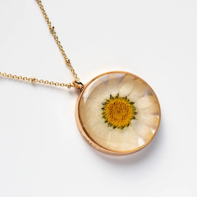 Pressed Flower Necklace