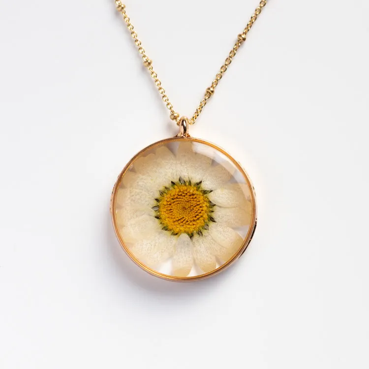 Pressed Flower Necklace