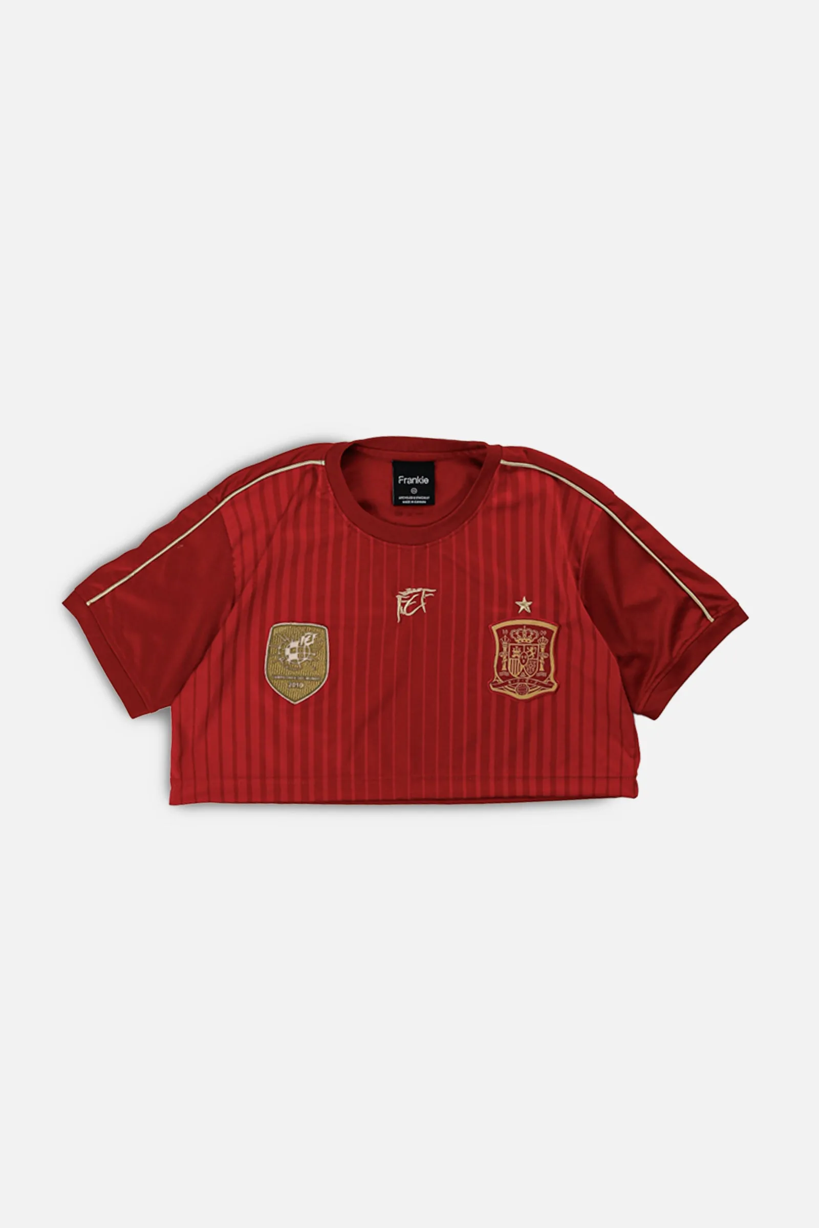 Rework Crop Spain Soccer Jersey - XS