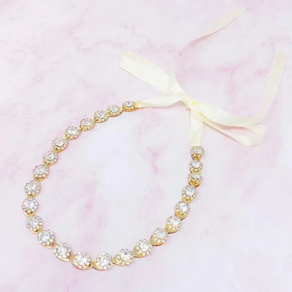 Satin Tie Sparkle Headband