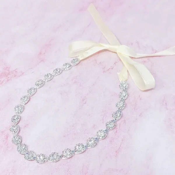 Satin Tie Sparkle Headband