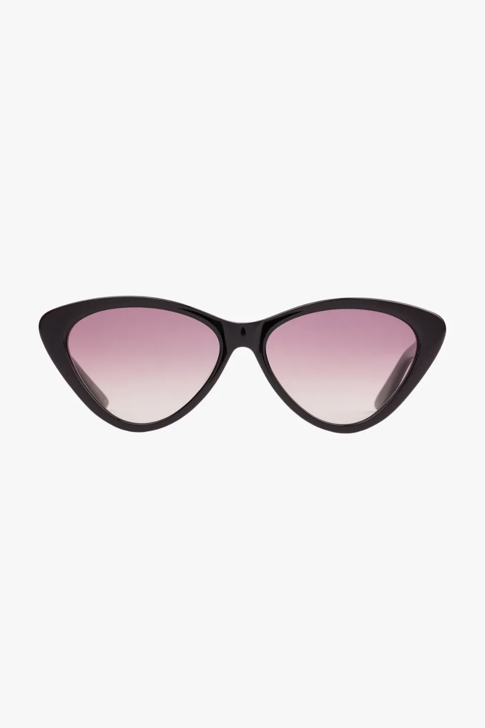 Seduction Black Quartz Gradient Polar Cat Eye Sunglasses