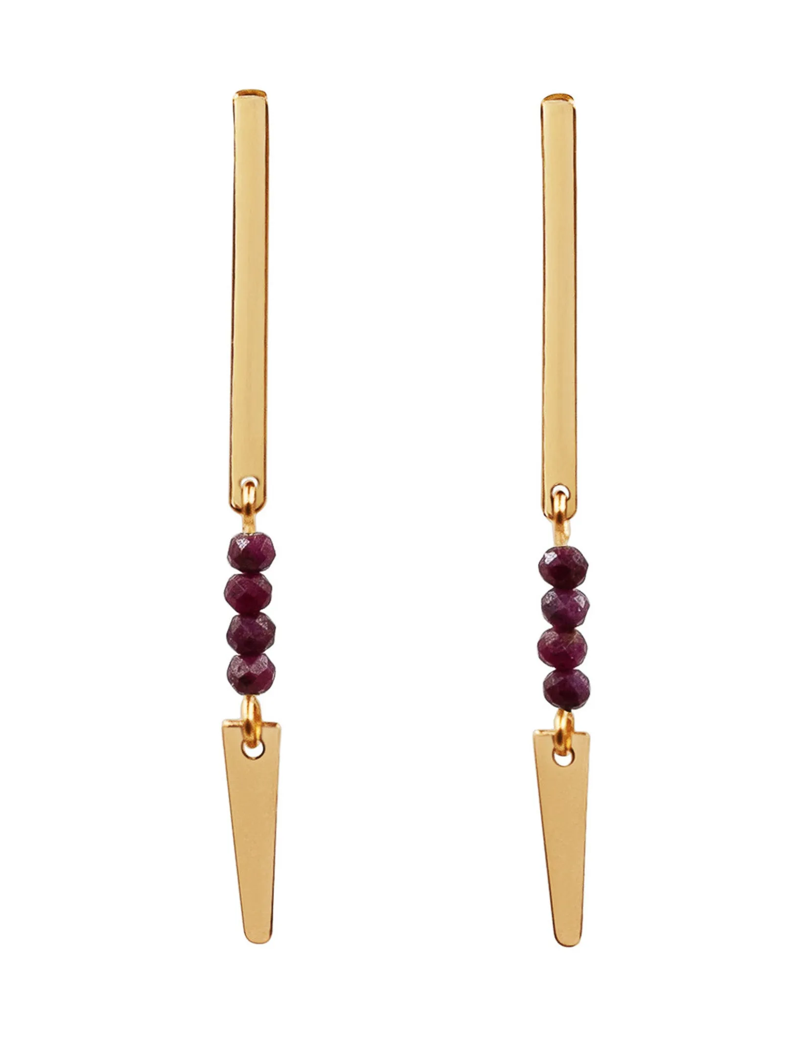 Spear Gemstone Earring