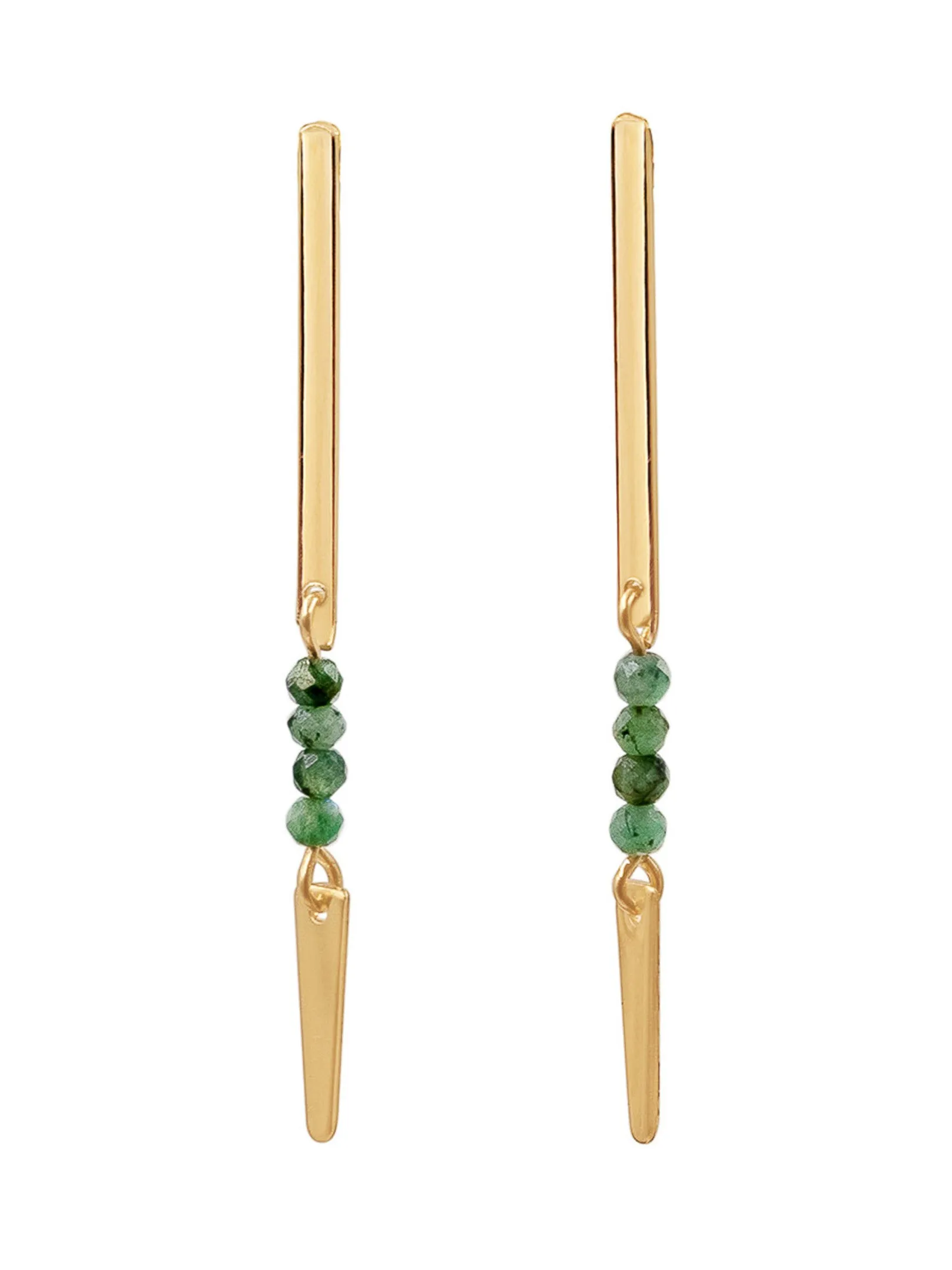 Spear Gemstone Earring