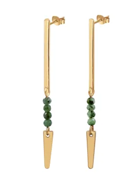 Spear Gemstone Earring