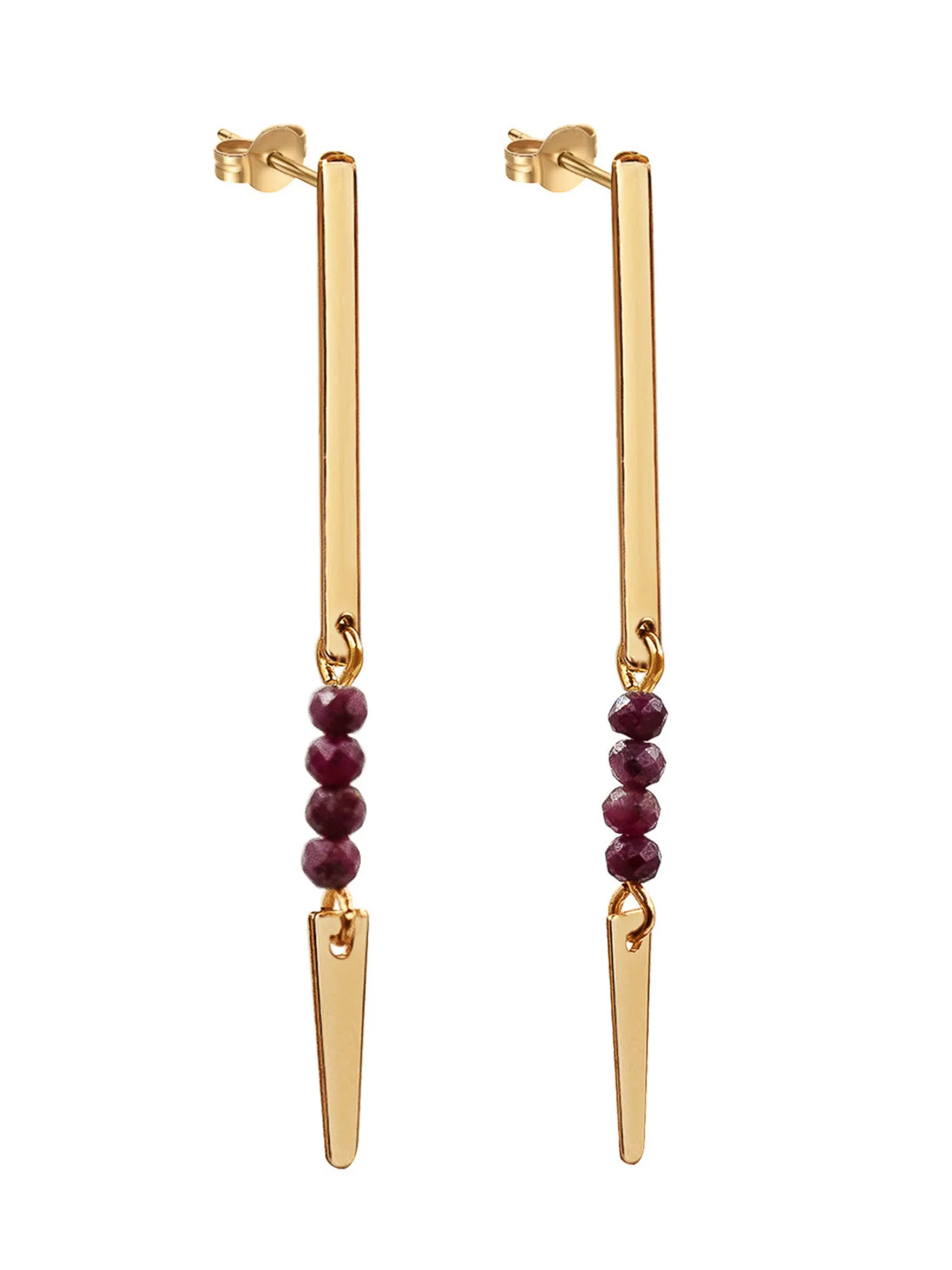 Spear Gemstone Earring