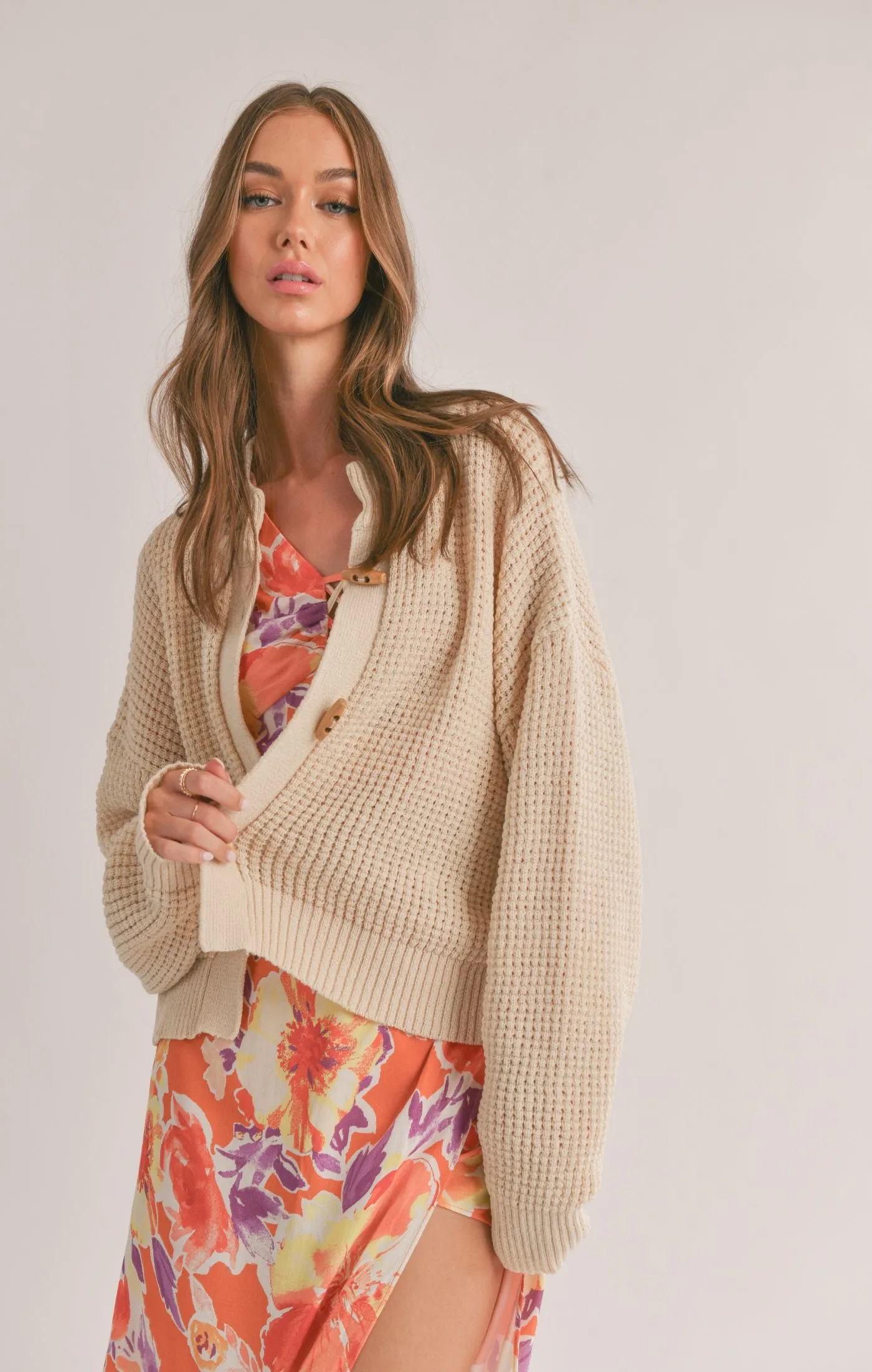 Talia Toggle Closure Cardi