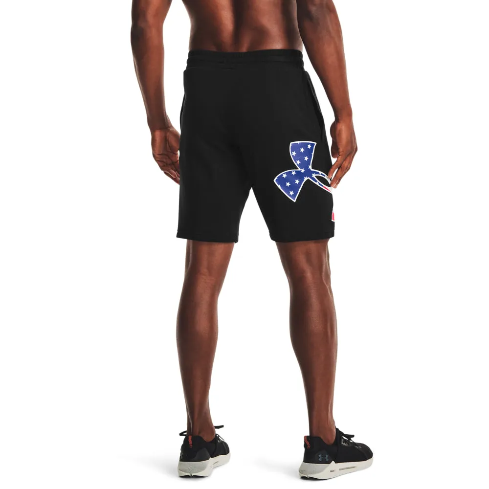 'Under Armour' Men's 10 Freedom Rival Big Flag Logo Shorts - Black