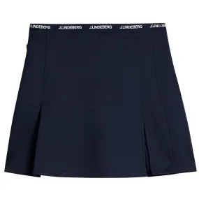 Womens Keisha Lux Bonded Skirt JL Navy - SS24