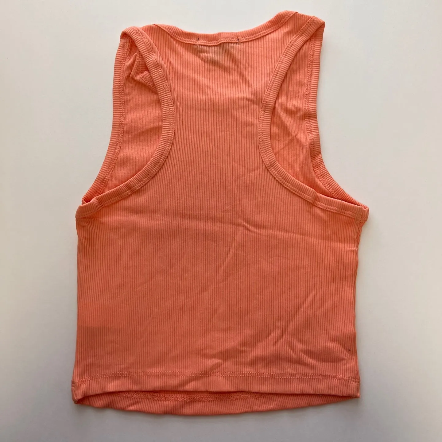 Women's Solid Sleeveless Raceback Crop Top Tank Tops